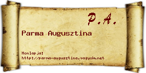 Parma Augusztina névjegykártya